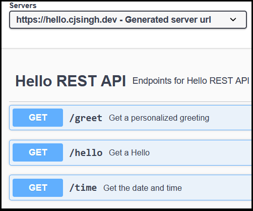 Hello REST API